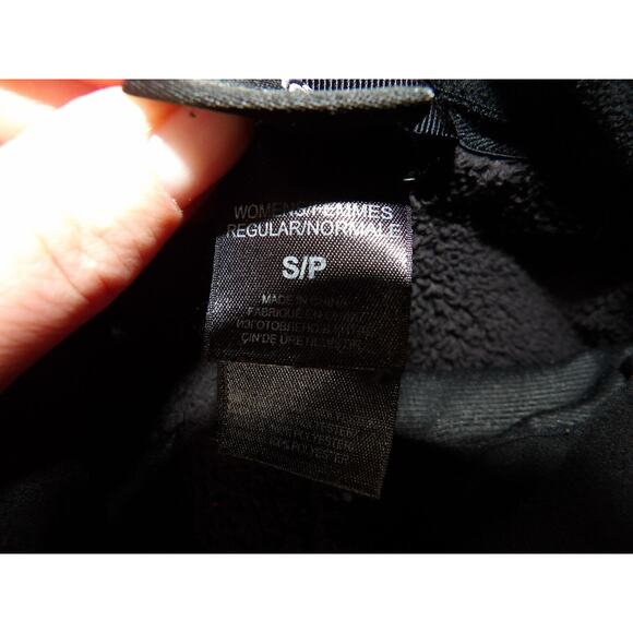 The North Face Fuzzy Fleece Black Womens Small FLAW READ Full Zip - Picture 9 of 11